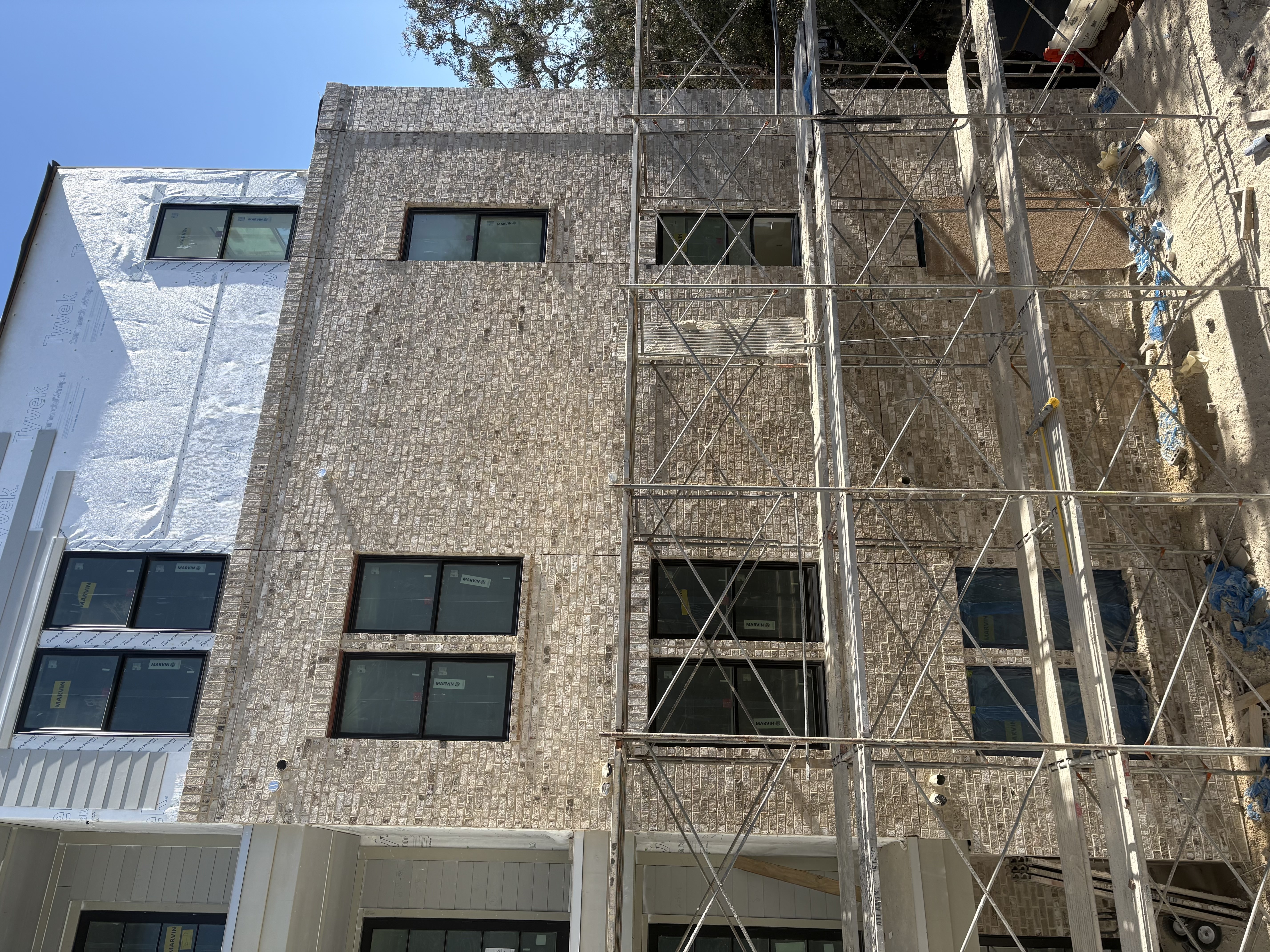 Commercial brick apartment building constructed by ANJ Construction in Savannah, Georgia